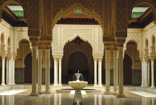 пейзаж, восточные, бежево-коричневая