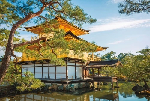 пейзаж, восточные, японские, китайские, голубая