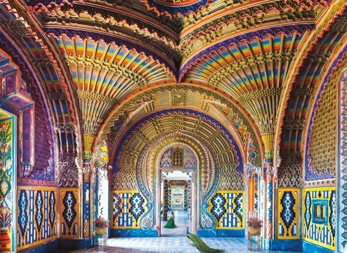 пейзаж, восточные, разноцветные