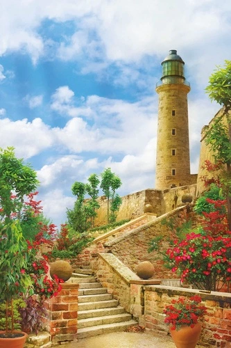 улочки, европейские, лестница, маяк