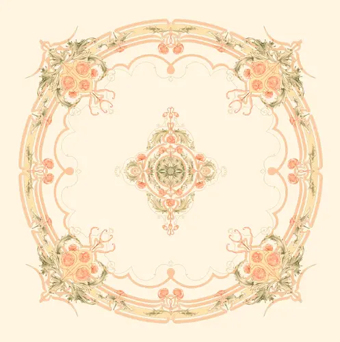 узоры, цветы, потолочный, геометрия, античность, потолок, растительный узор