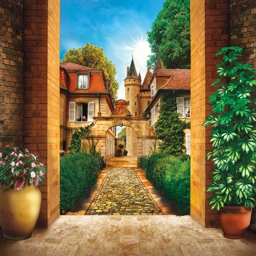 улочки, европейские, с аркой, башня