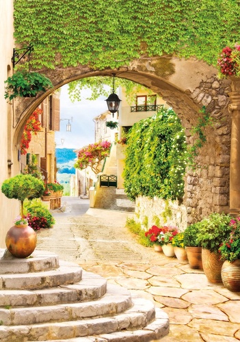 улочки, европейские, арка, с морем