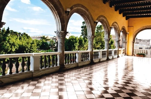 улочки, европейские, аркада, терраса