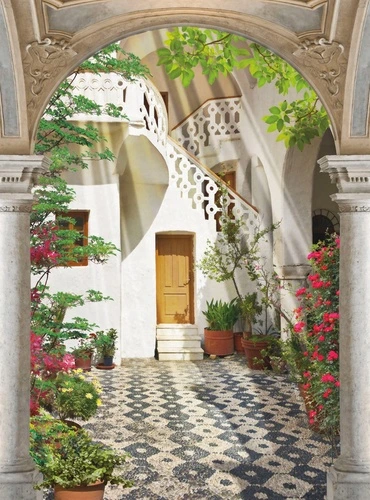 улочки, европейские, арка, дворик в арке