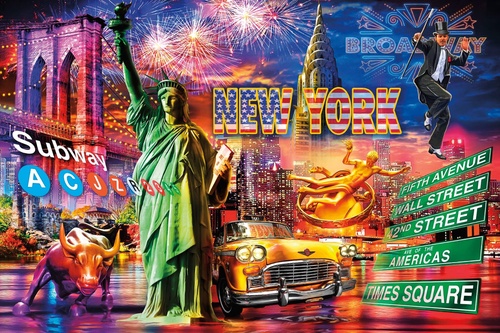 улочки, города, америка, статуя свободы