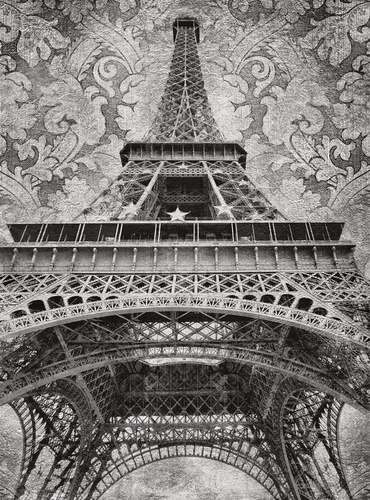 улочки, города, эйфелева башня, черно-белые