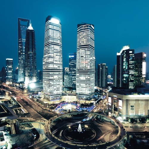 в офис, мегаполис, город, небоскребы