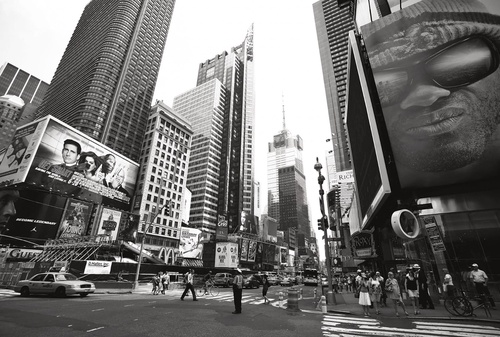 в офис, город, мегаполис, черно-белые, высотные здания