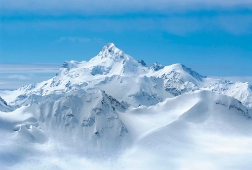 пейзаж, горы, снег, белые