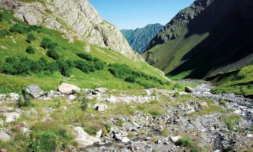 пейзаж, горы, зеленая