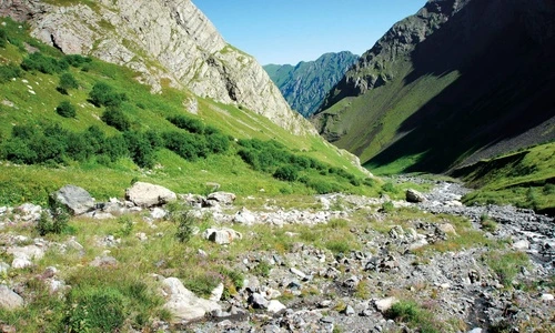 пейзаж, горы, зеленая