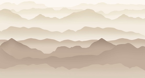 пейзаж, горы, бежевые, молодежные, графика