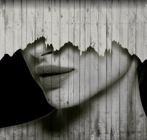 молодежные, девушка, черно-белые, вертикальные линии