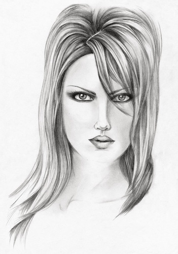 молодежные, девушка, рисунок, нарисованная