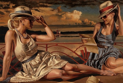 молодежные, девушки, пикник