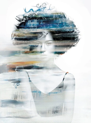 молодежные, девушка, в тумане