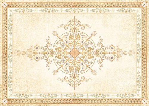 потолок, бежевые, с узором