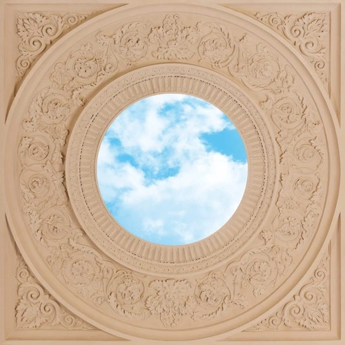 потолок, круглый, небо