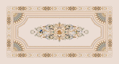 потолок, бежевые, в коридор, с узором, с рисунком