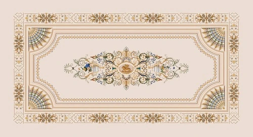 потолок, бежевые, в коридор, с узором, с рисунком