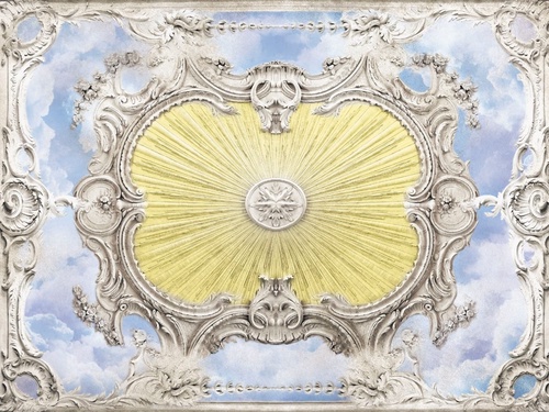 потолок, светлые, с лепниной, в гостиную, в зал