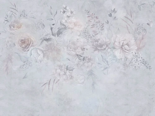 современные, цветы, в стиле прованс, светло голубая