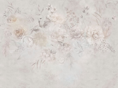 современные, цветы, в стиле прованс, светло серые