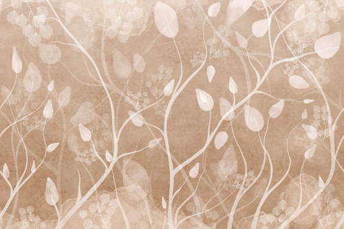 современные, ветки, листья, коричневые