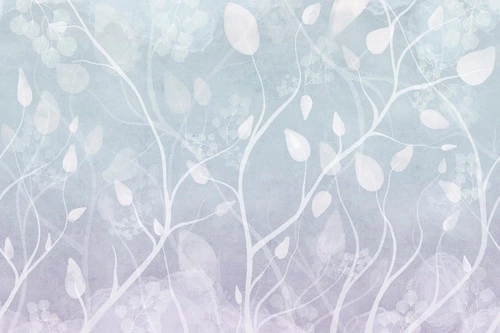 современные, ветки, листья, голубые, белые