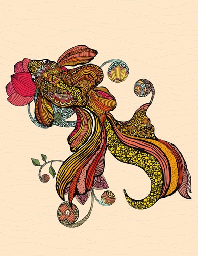 в детскую комнату, рыба, яркие