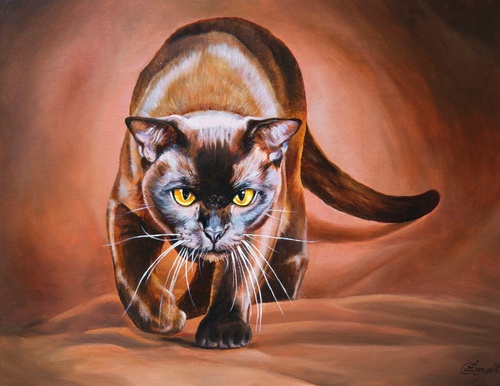 в детскую комнату, черная пантера, черная кошка