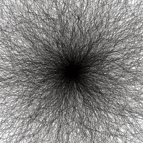 абстракция, черно-белые, нити, паутина