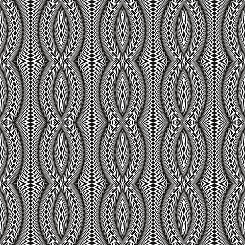 абстракция, черно-белые, рисунок, косы