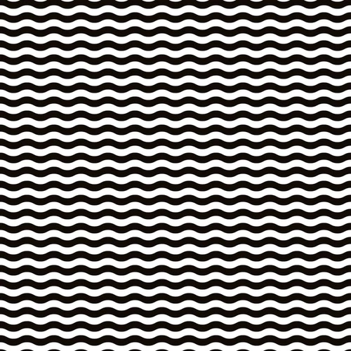 абстракция, черно-белые, волны, иллюзия
