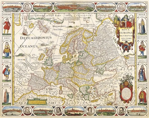 в офис, в кабинет, карта Европы