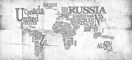 в офис, в кабинет, карта, черно-белые, карта буквами, текст, буквы, слова