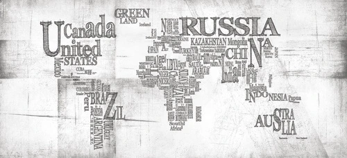 в офис, в кабинет, карта, черно-белые, карта буквами, текст, буквы, слова