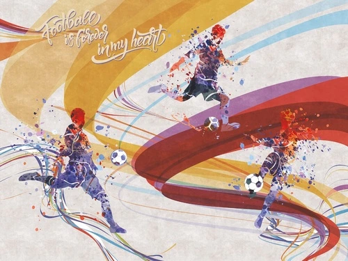 молодежные, спорт, в комнату подростка, бегуны, желто-красная