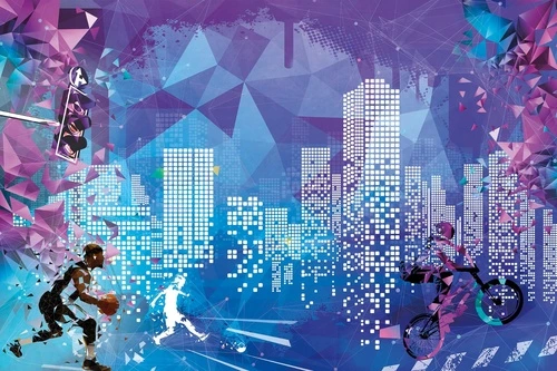 молодежные, футболисты, синяя, сиреневая