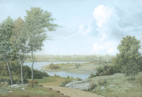 пейзаж, русский, река, русский пейзаж, поля, русская природа