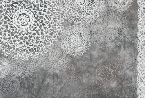 кружево, черно-белые, кружева