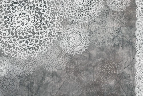 кружево, черно-белые, кружева