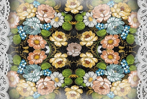 роспись, городецкая