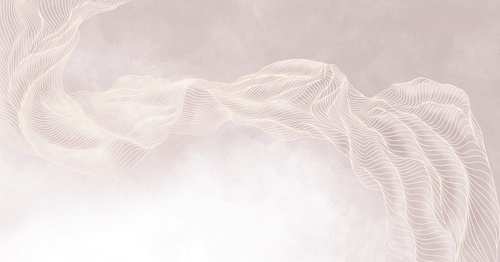 графика, линии белые, вуаль, бежево-розовая