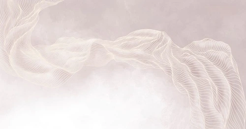 графика, линии белые, вуаль, бежево-розовая