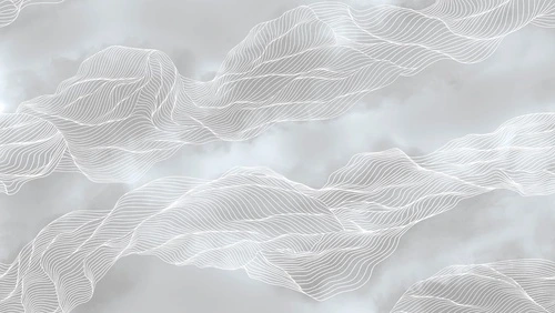 графика, вуаль, серебряные линии, серая