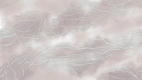 графика, вуаль, серебряные линии, бежевые, с белым