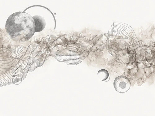 абстракция, бежевые, круги