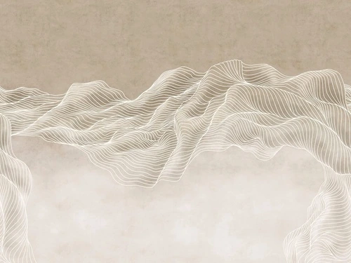 графика, белые линии, бежевые, градиент